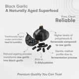 Vitaminnica Schwarzer Knoblauch – Bessere Immunität und Herzgesundheit – 60 Kapseln