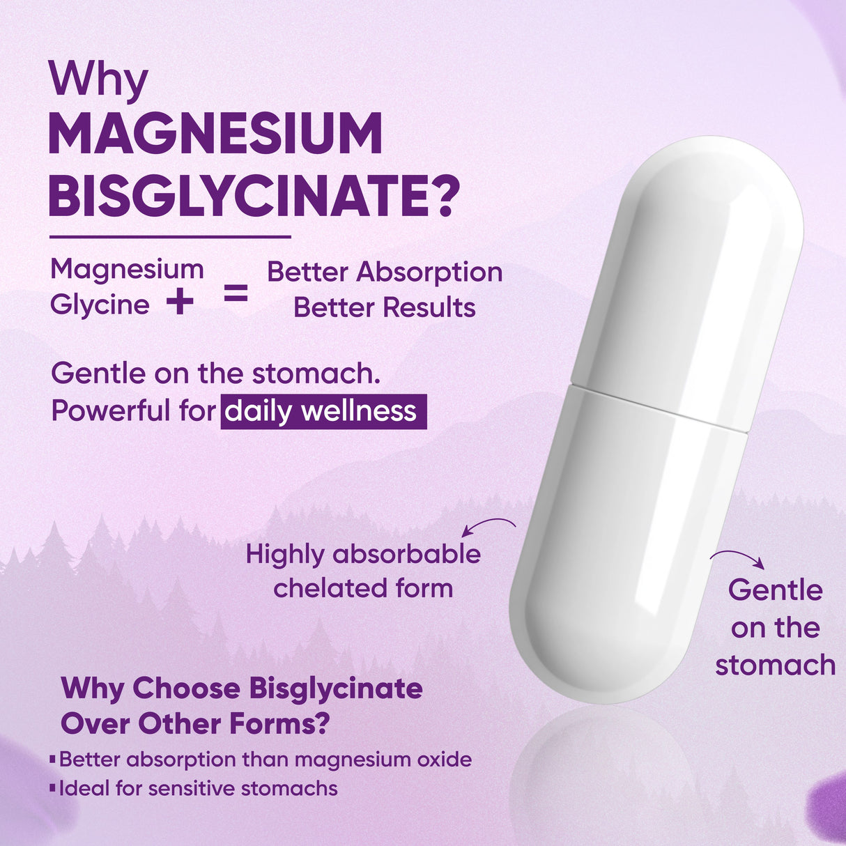 Vitaminnica Magnesium Bisglycinate- 60 Capsules
