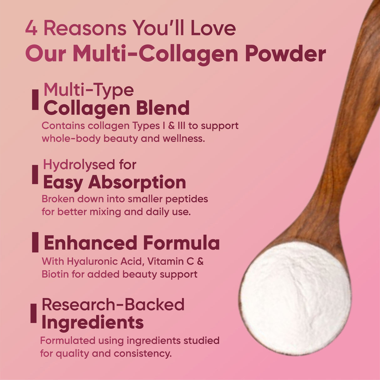 Vitaminnica Collagène Poudre MixBerry Saveur - 180g-30 portions