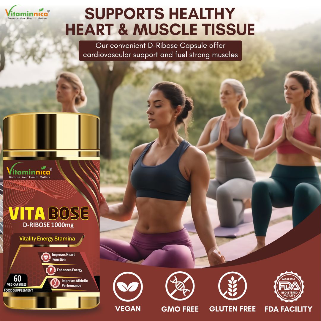 Vitaminnica Vita Bose D-Ribose- 60 Capsules