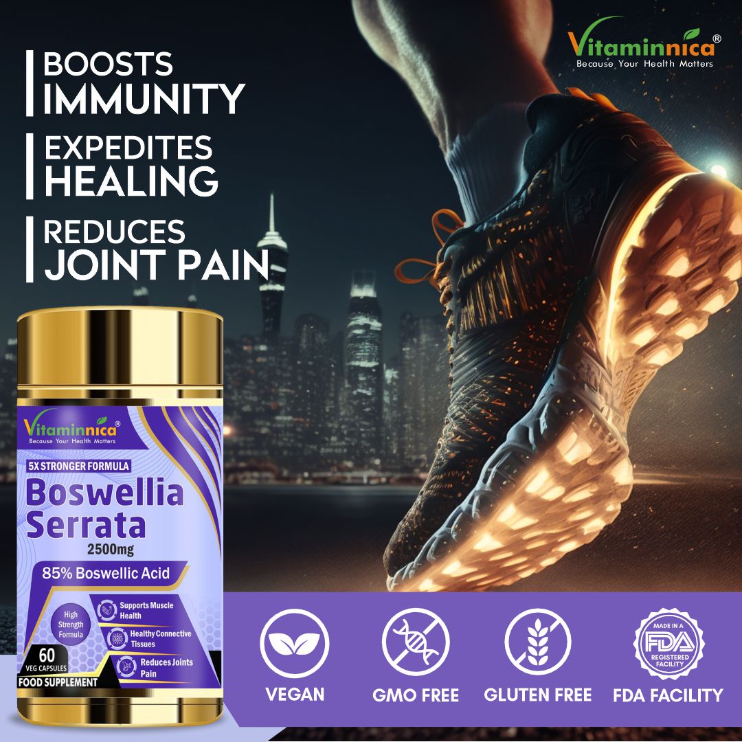 Vitaminnica Boswellia Serrata 2500 mg (5:1 Extrakt) – 60 vegane Kapseln