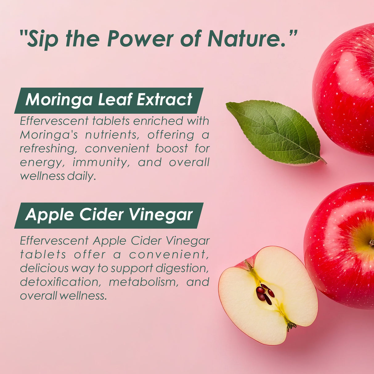 Vitaminnica ACV Moringa Effervescent- 15 Tablets | Supports Digestion, Detox & Weight Management