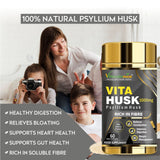 Vitaminnica Vita Husk Flohsamenschalen – 60 Kapseln