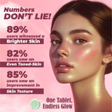 Vitaminnica Gluta Boost 11-in-1 Effervescent Tablets | Japanese L-Glutathione, Collagen, Vitamin C, Biotin & Hyaluronic Acid | Skin Radiance & Beauty Supplement | 15 Tablets