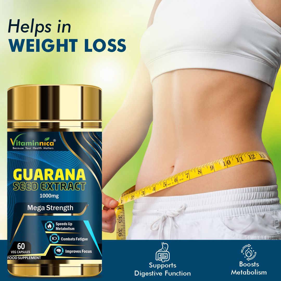 Vitaminnica Guarana-Samenextrakt – 60 Kapseln