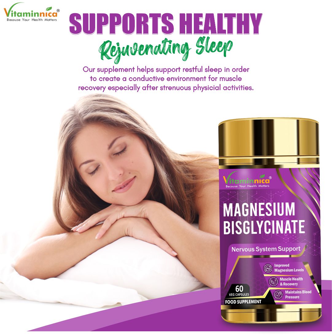 General Wellness Bundle-Vitaminnica Biotin+ Magnesium Bisglycinate+ Iron+Folic Acid- 180 Capsules