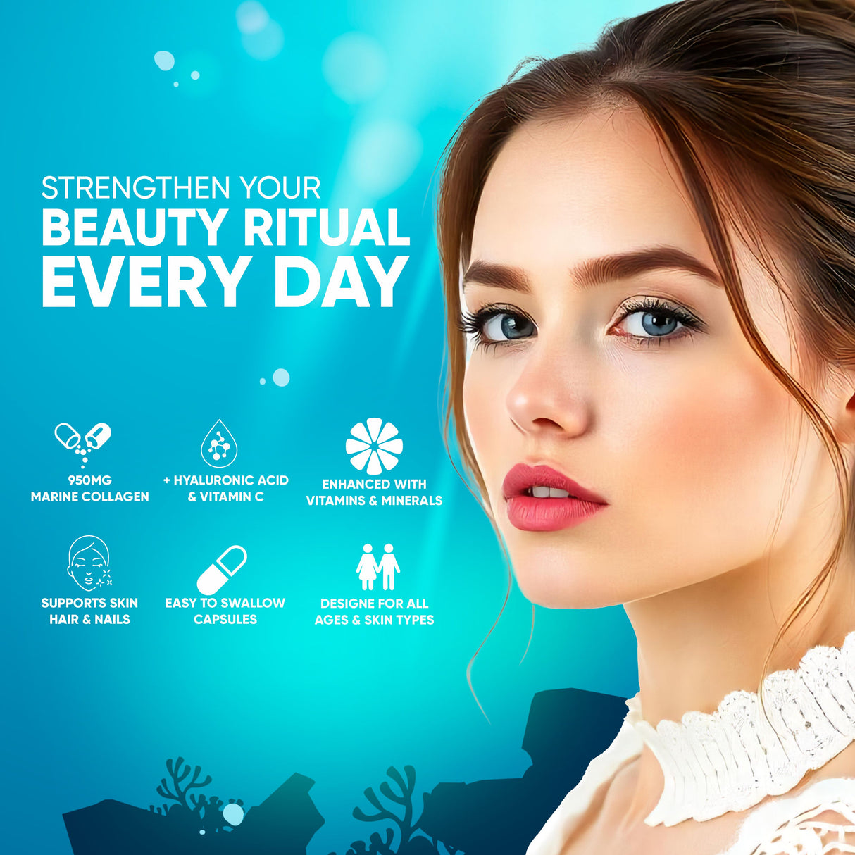 Vitaminnica Marine Collagen- 60 Capsules