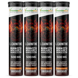 Vitaminnica L-Carnitine- 20 Effervescent Tablets Orange Flavour – Fat Metabolism, Energy & Weight Management Support | Fast-Absorbing Metabolic Drink