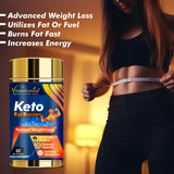 Vitaminnica Keto Fat Burner 60 Capsules with L-Carnitine 20 Effervescent Tablets Orange Flavour – Advanced Weight Management Combo | Metabolism Booster | Energy & Fat Loss Support | Keto Friendly Fat Burner
