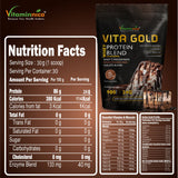 Vitaminnica Vita Gold Whey Protein - Irish Cholocate Flavour| 900gms