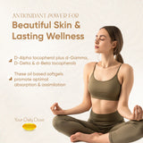 Vitaminnica Vitamin E- 120 Softgels | Antioxidant Support for Skin, Hair, Immunity & Cellular Protection