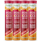 Vitaminnica Hydro Kick- 20 Effervescent Tablets | Hydration + Energy Boost | Electrolytes, Coconut Water, Caffeine & Green Tea | Vitamins & Minerals | Rehydration & Refreshing Energy Drink