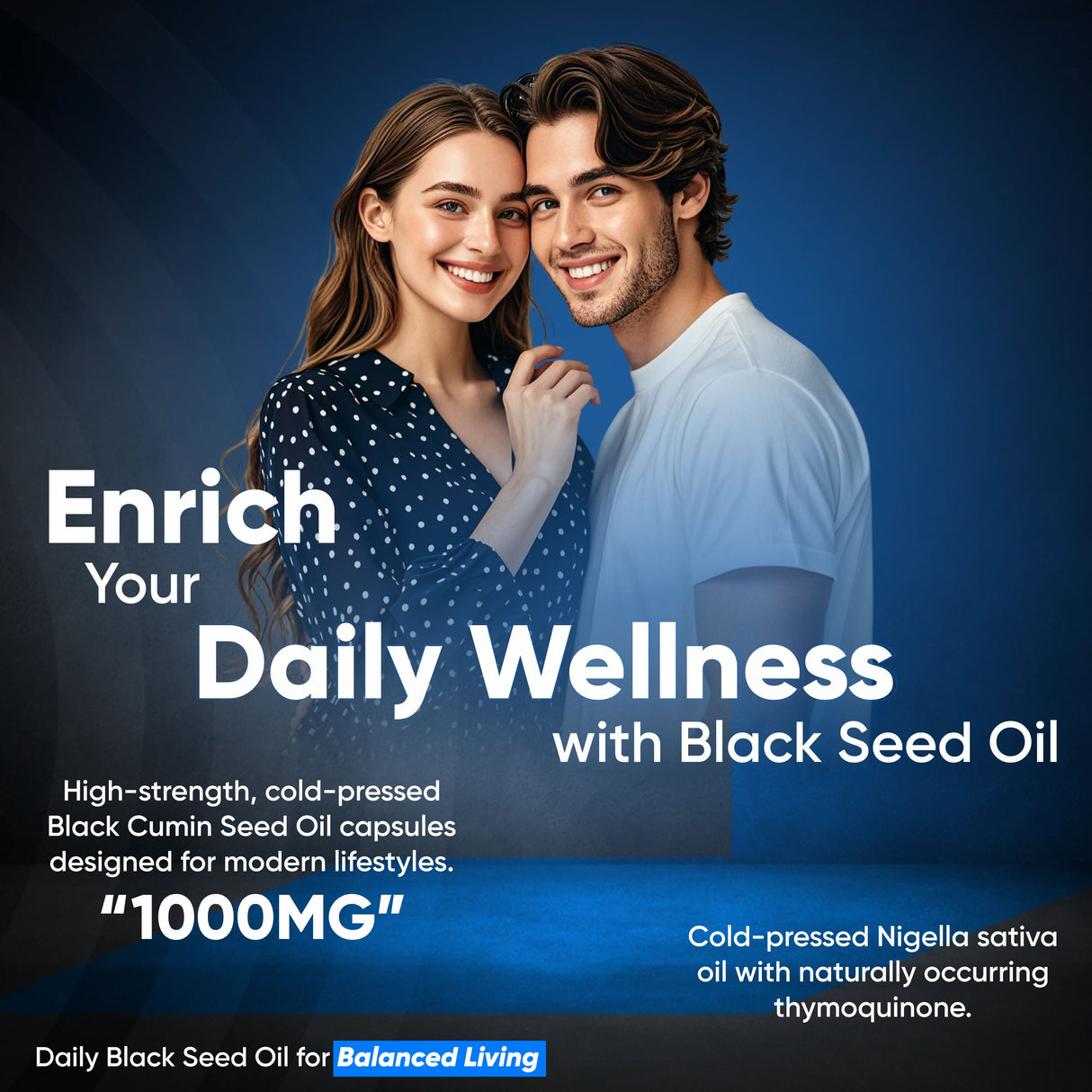 Vitaminnica Schwarzkümmelöl 1000 mg – 60 Kapseln