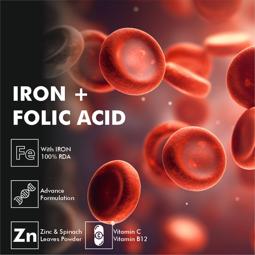 Vitaminnica Iron+Folic Acid- 60 Capsules