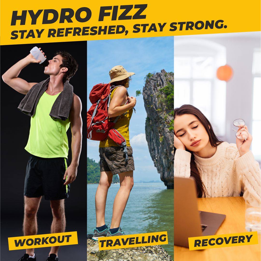 Vitaminnica Hydro Fizz- 20 Effervescent Tablets | Ultimate Hydration, Electrolytes & Vitamin Boost
