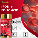 Vitaminnica Iron+Folic Acid- 60 Capsules