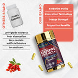 Vitaminnica Berberine HCL Capsules –1100 mg | Blood Sugar Balance, Metabolic Health & Weight Support | 60 Veg Capsules