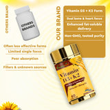 Vitaminnica Vitamin D3+K2 – Verbessert die Knochengesundheit – 60 Kapseln