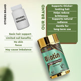 Vitaminnica Biotin – Bessere Haare, Haut und Nägel – 60 Kapseln