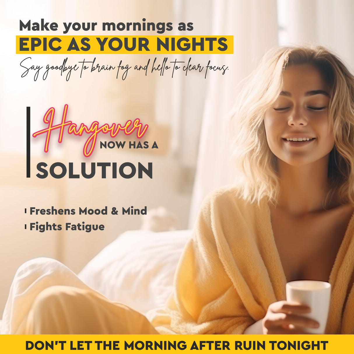 Vitaminnica Pre Booz Anti-Hangover Effervescent Tablets Orange Flavour – Buy 2 Get 1 Free | Hydration, Electrolytes, Vitamins & Liver Support | Before & After Alcohol Supplement