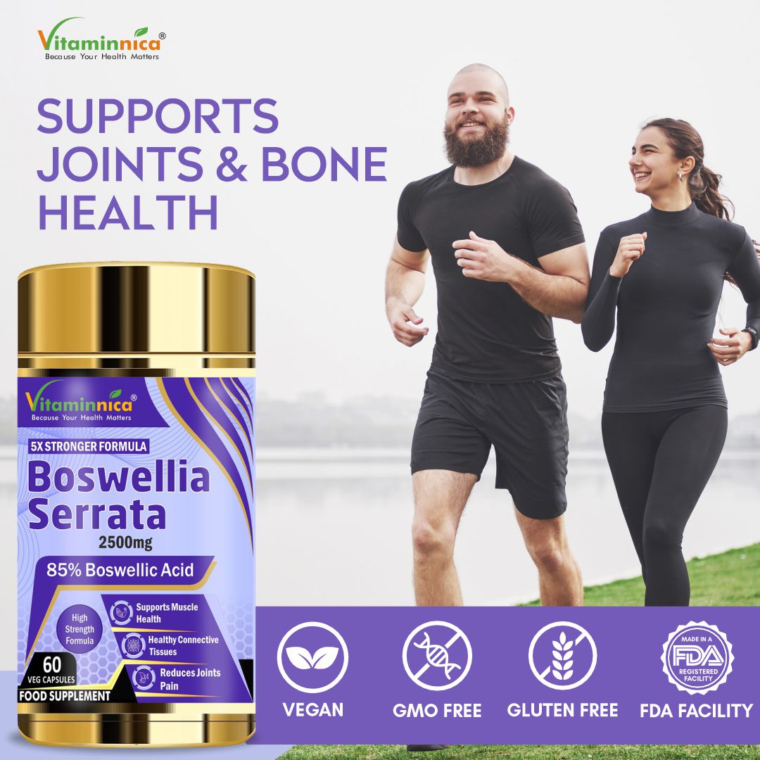 Vitaminnica Boswellia Serrata 2500 mg (5:1 Extrakt) – 60 vegane Kapseln
