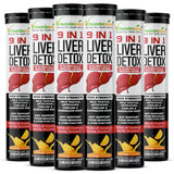 Vitaminnica 9-in-1 Liver Detox Effervescent Tablets – Advanced Liver Cleanse- 20 Effervescent Tablets