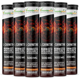 Vitaminnica L-Carnitine- 20 Effervescent Tablets Orange Flavour – Fat Metabolism, Energy & Weight Management Support | Fast-Absorbing Metabolic Drink