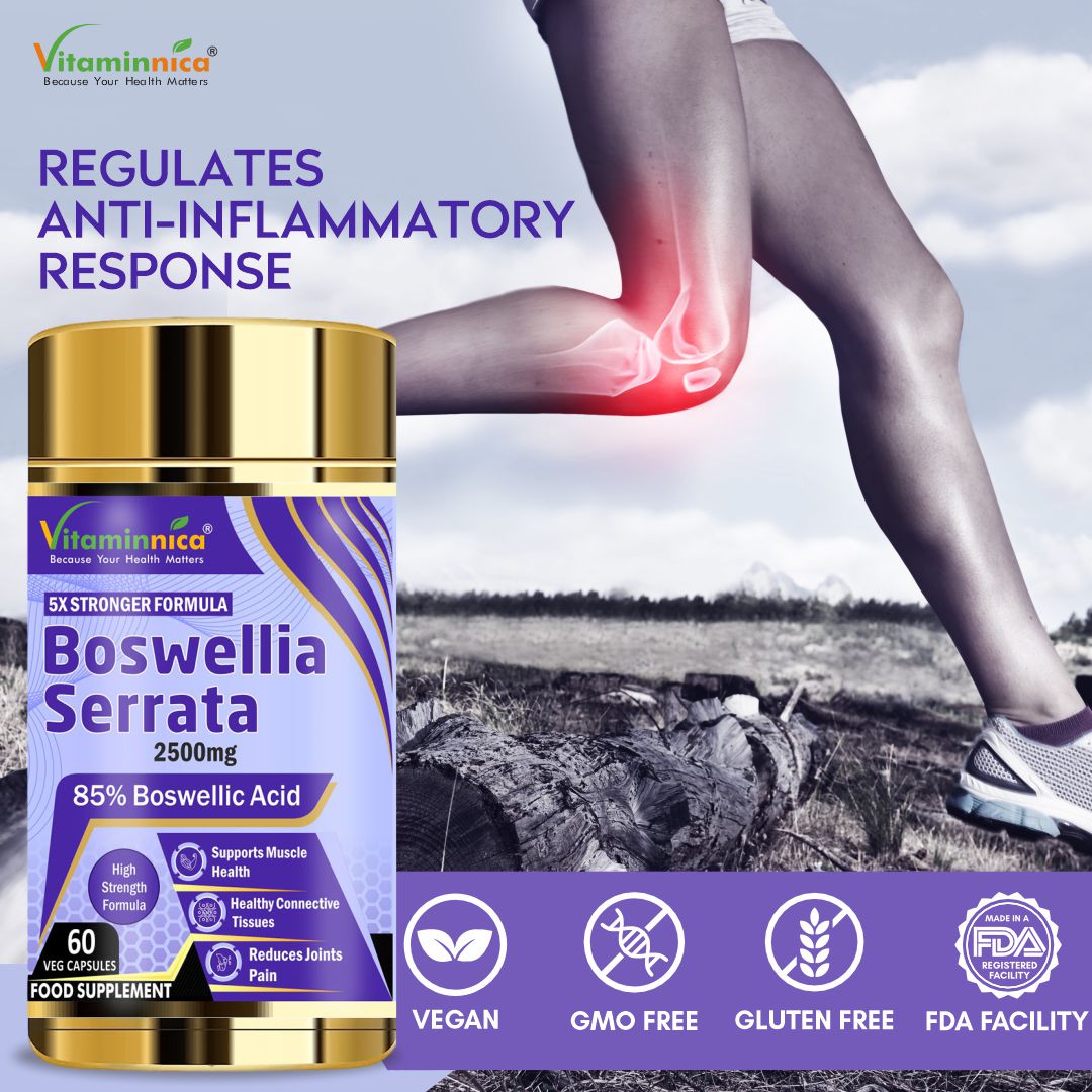 Vitaminnica Boswellia Serrata 2500 mg (5:1 Extrakt) – 60 vegane Kapseln