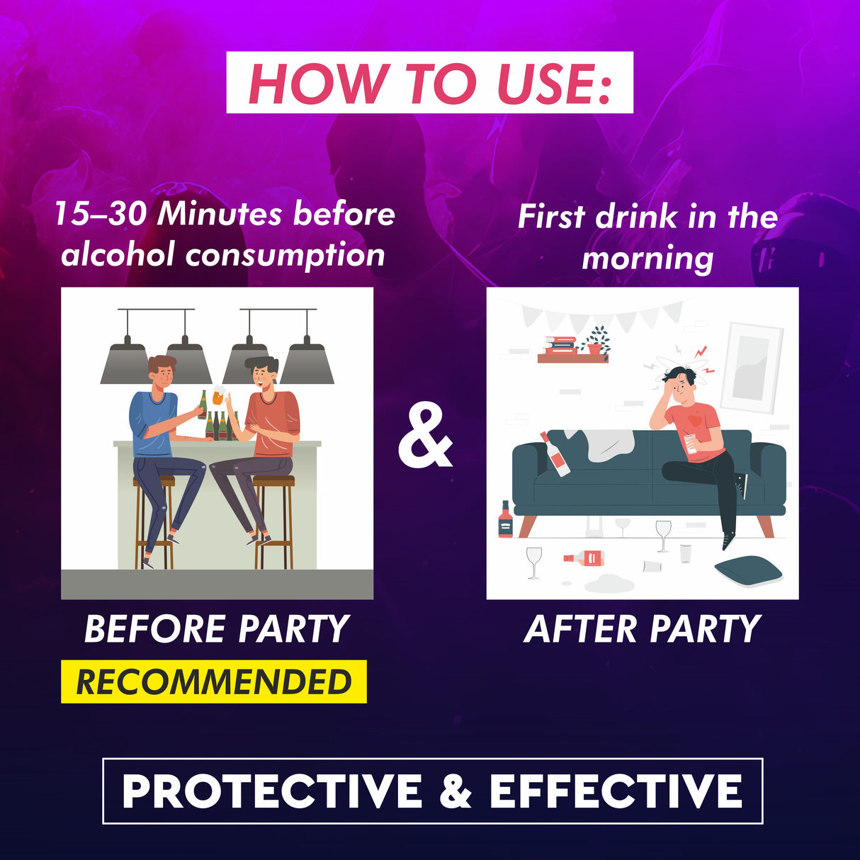 Vitaminnica Pre Booz- Hangover Relief Drink- 20 Effervescent Tablets– Pre & Post Party Recovery Supplement | With Vitamins, Minerals & Antioxidants | Helps Hydration, Liver Support, Energy & Detox