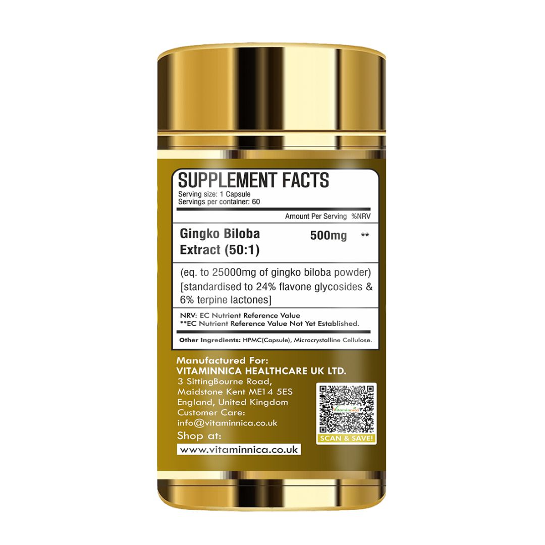 Vitaminnica Vita Gingko 500 mg - 60 gélules