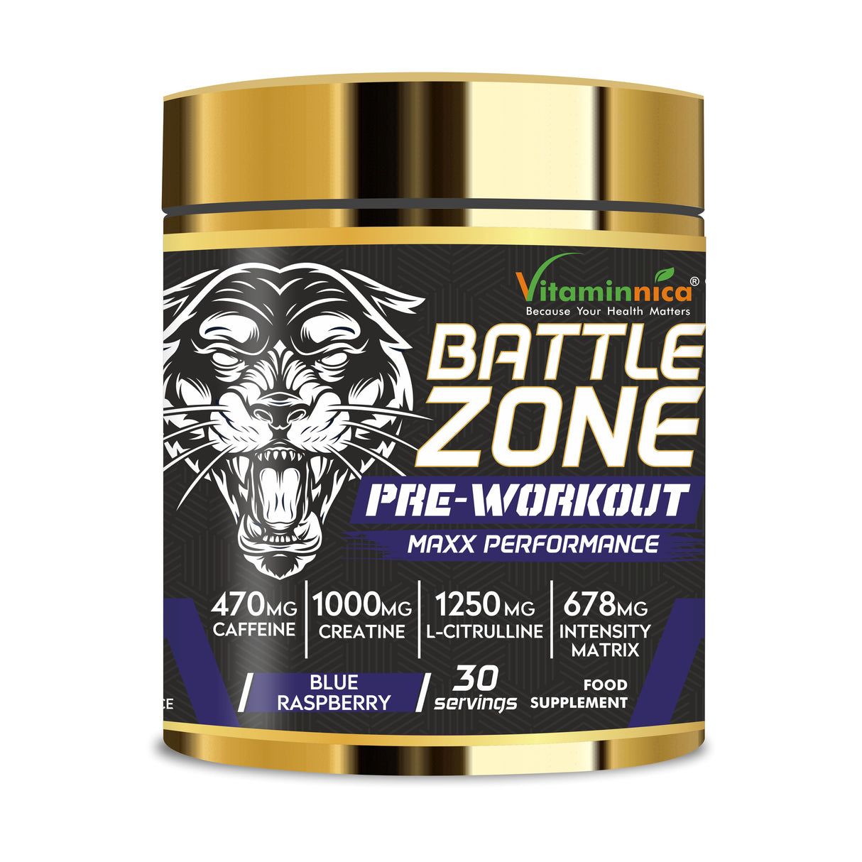 Vitaminnica Battle Zone Pre-workout- 240gms 30 servings