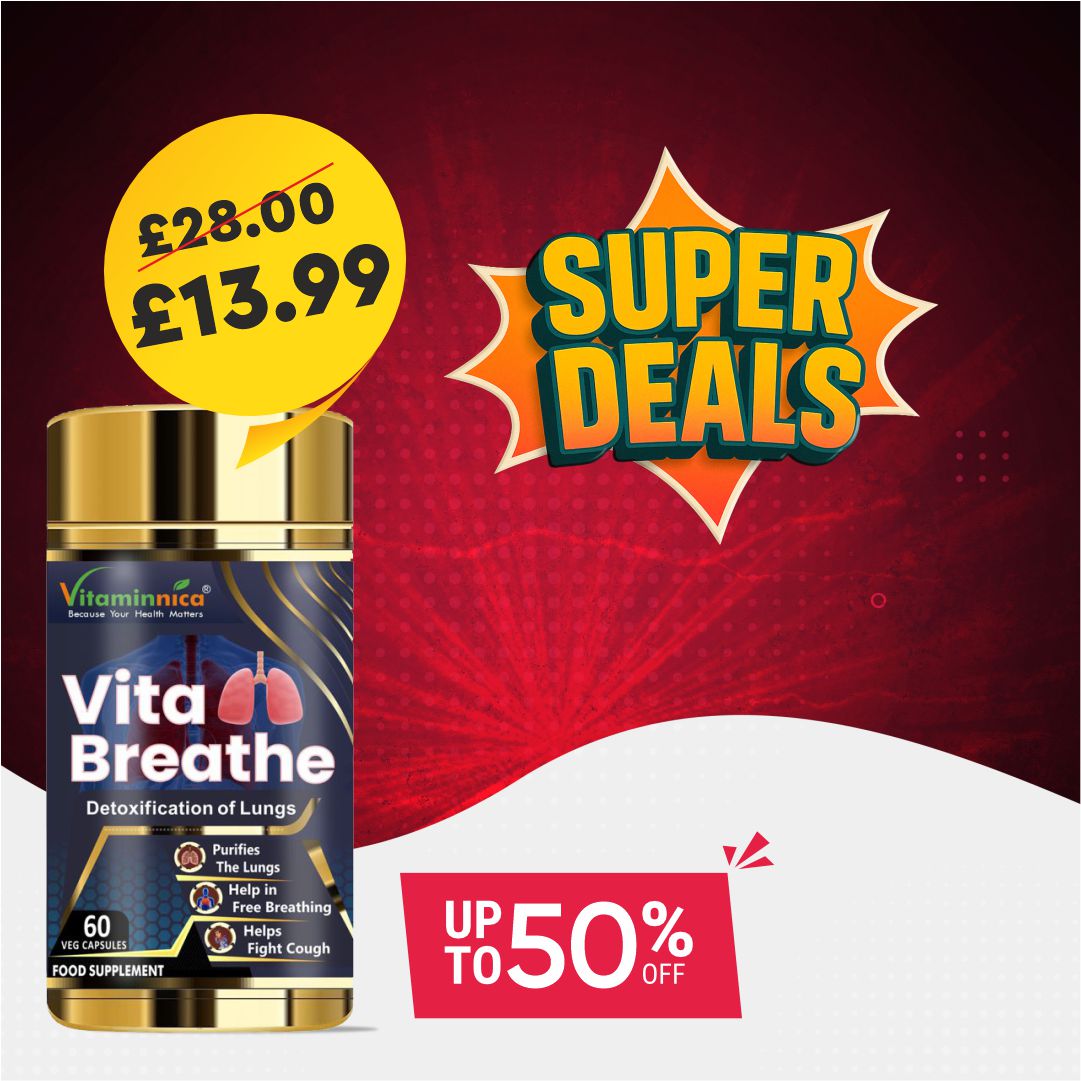 Vitaminnica Vita Breathe: Entgiftung der Lungengesundheit – 60 Kapseln
