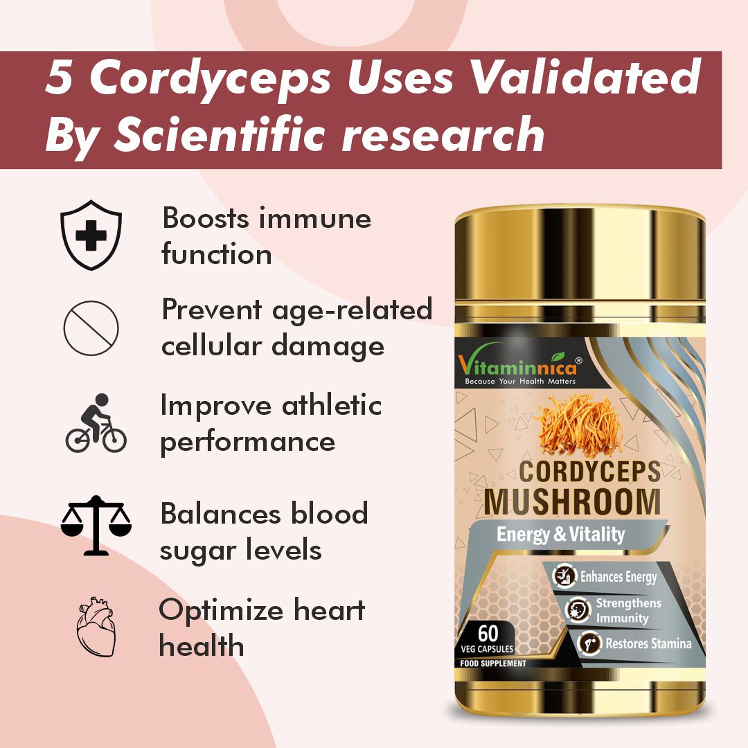 Vitaminnica Cordyceps Mushroom- 60 Capsules