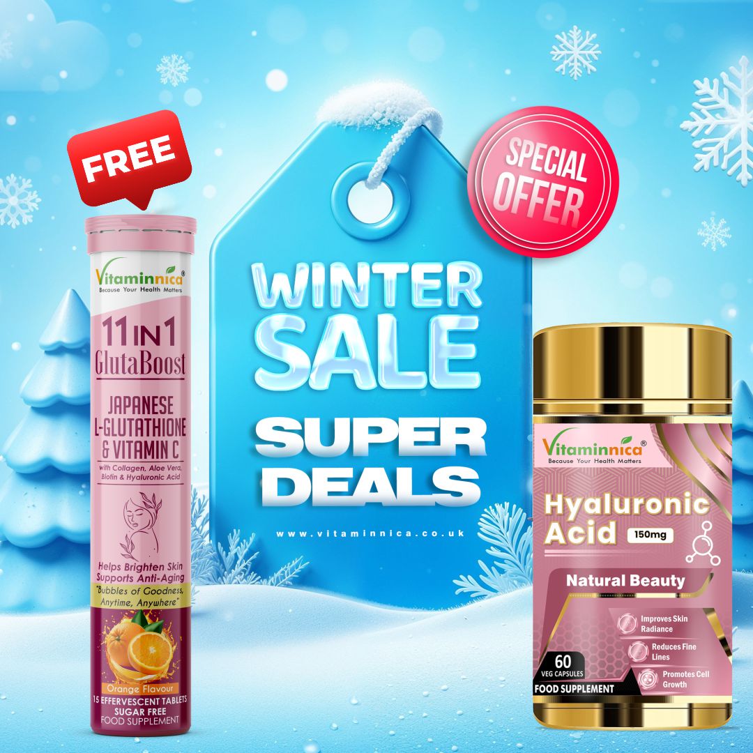 Vitaminnica Hyaluronsäure 150 mg – Natürliche Schönheit | 60 Kapseln