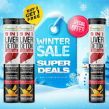 Vitaminnica 9 in 1 Liver Detox Effervescent Tablets Orange Flavour – Buy 2 Get 1 Free | Liver Cleanse, Detox, Antioxidant & Digestive Support | Vegan, Sugar Free