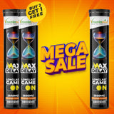 Vitaminnica Max Delay Effervescent Tablets Orange Flavour – Buy 2 Get 1 Free | Stamina, Endurance, Vitality & Sexual Wellness Support | Vegan, Sugar Free