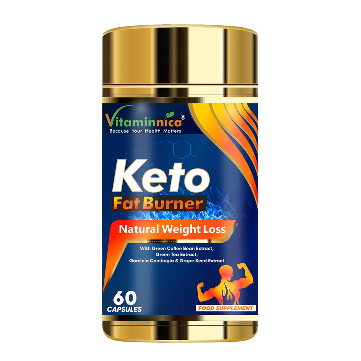 Vitaminnica Keto Fat Burner - Gestion du poids - 60 Gélules