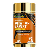 Vitaminnica Vita Tan Expert- Tanning Accelerator- 60 Vegan Capsules | Natural Sun Protector with Beta Carotene