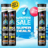 Vitaminnica Max Delay Effervescent Tablets Orange Flavour – Buy 2 Get 1 Free | Stamina, Endurance, Vitality & Sexual Wellness Support | Vegan, Sugar Free