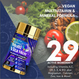 Men's Immunity Bundle- Vitaminnica Multi Vita Men+ Black Garlic + D3K2- 180 Capsules