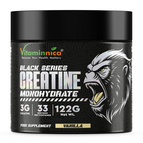 Vitaminnica Pure Creatine Monohydrate Powder- 33 Servings High Strength Formula for Men & Women | Premium Pre Post Workout Fitness Shake Supplement