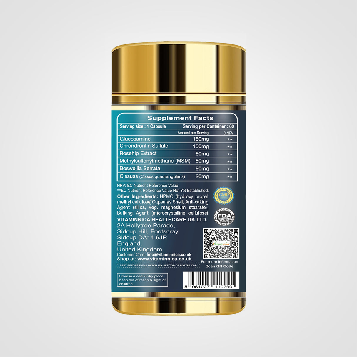Vitaminnica Vita Ortho – Gesunde Knochen und Gelenke – 60 Kapseln
