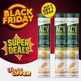 Vitaminnica ACV Moringa Effervescent- 15 Tablets Orange Buy 2 Get 1 Free | Supports Digestion, Detox & Weight Management