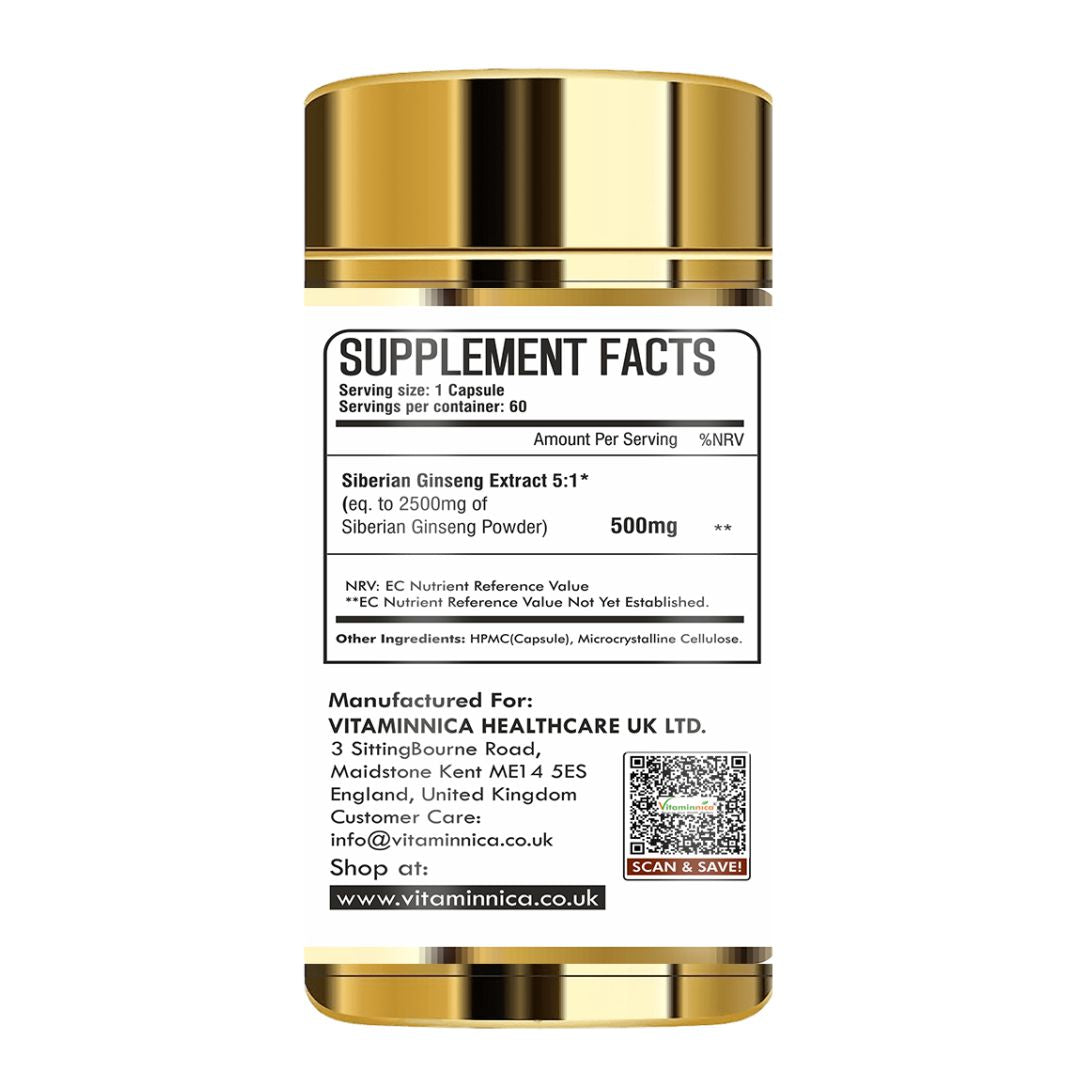 Vitaminnica Sibirischer Ginseng – 60 Kapseln