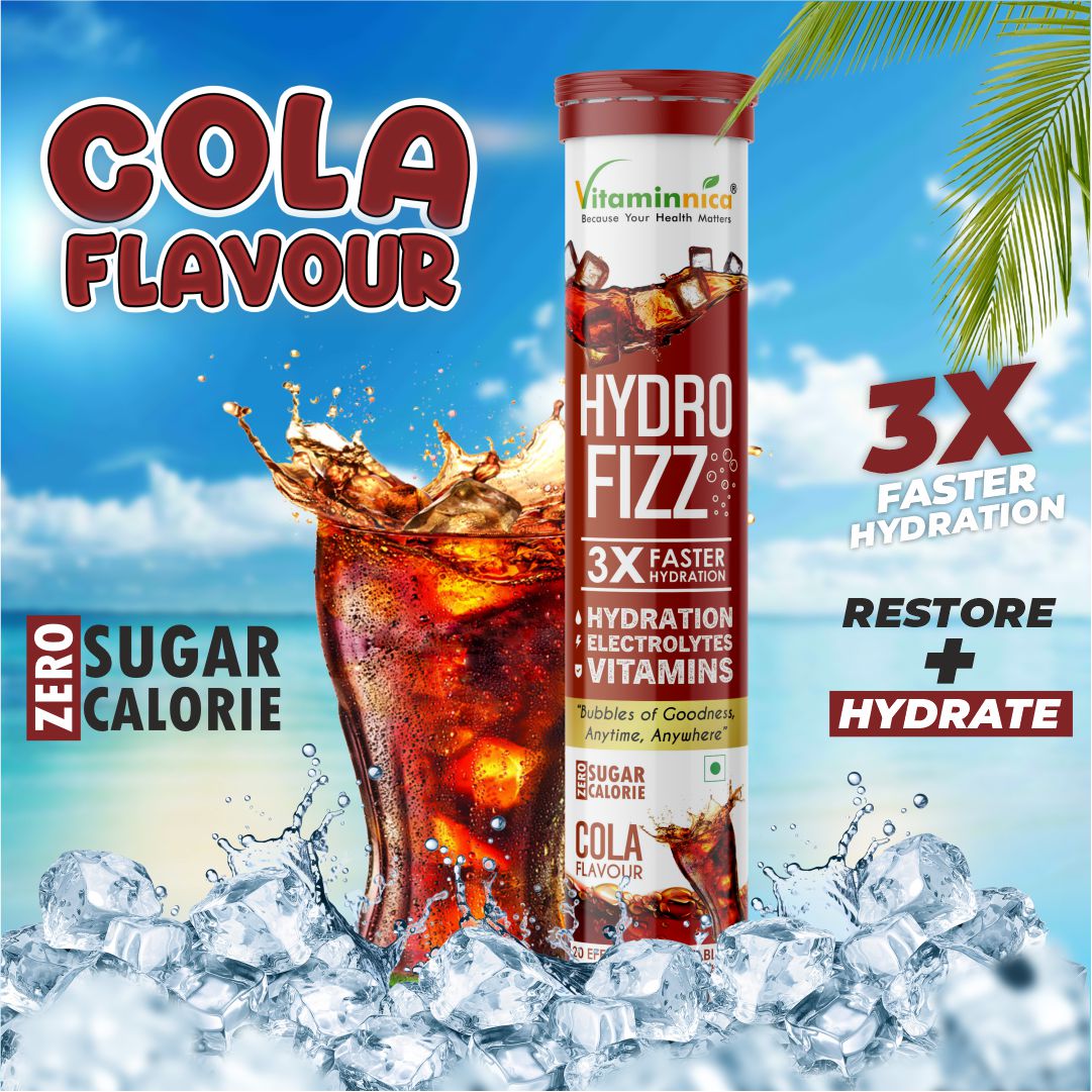 Vitaminnica Hydro Fizz- 20 Effervescent Tablets | Ultimate Hydration, Electrolytes & Vitamin Boost