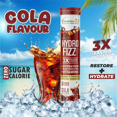Vitaminnica Hydro Fizz- 20 Effervescent Tablets | Ultimate Hydration, Electrolytes & Vitamin Boost