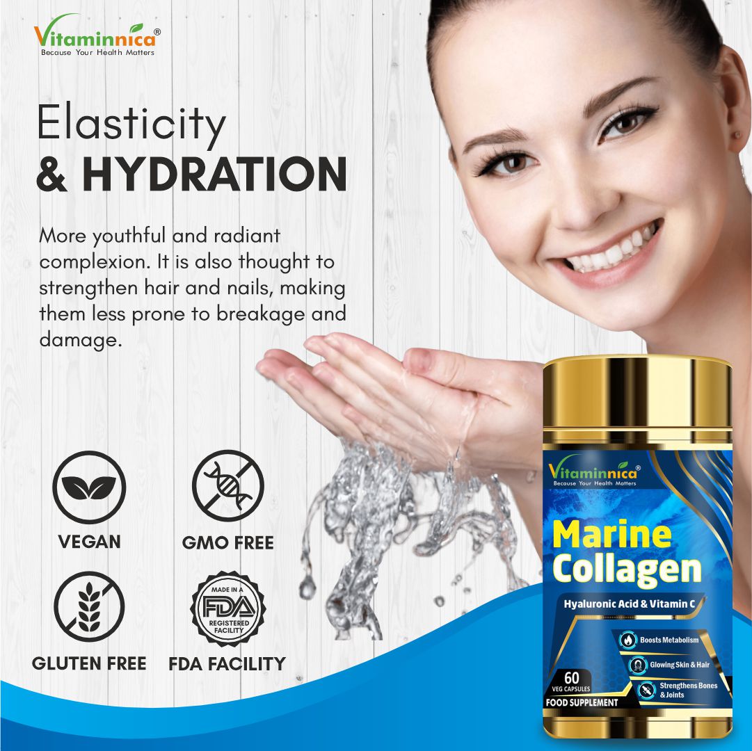 Vitaminnica Marine Collagen- 60 Capsules