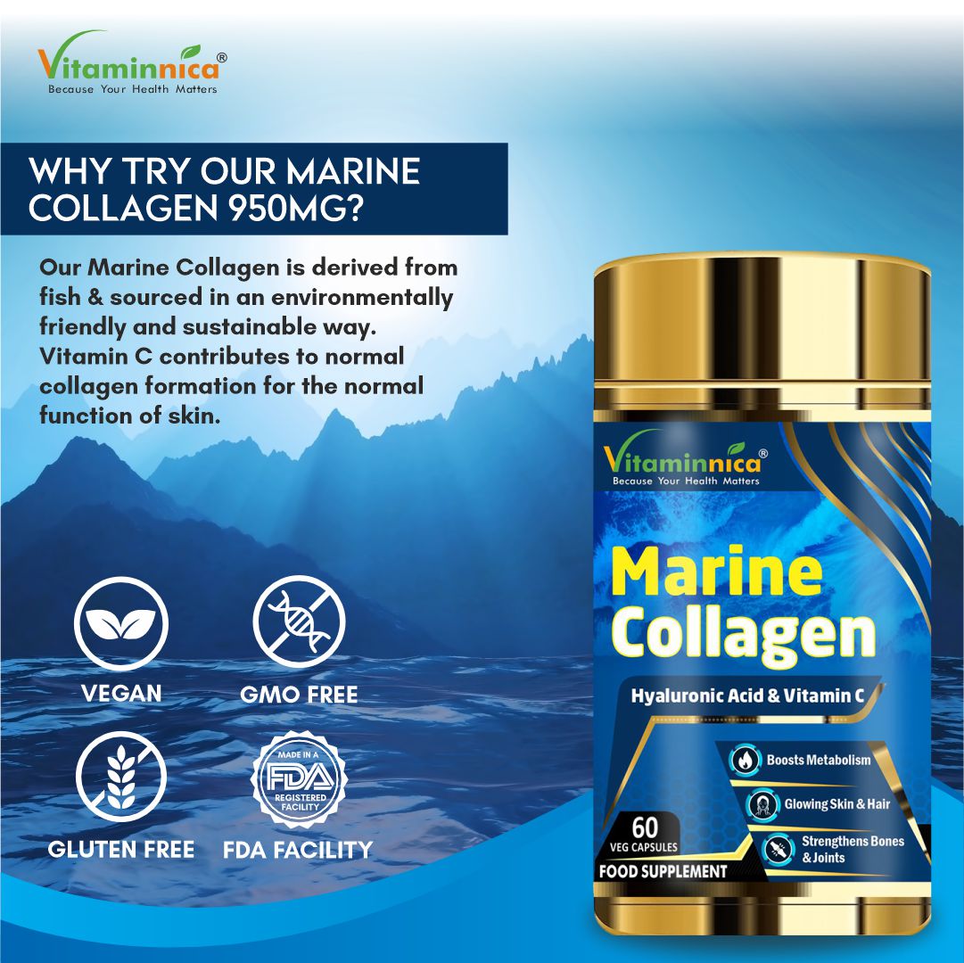 Vitaminnica Marine Collagen- 60 Capsules