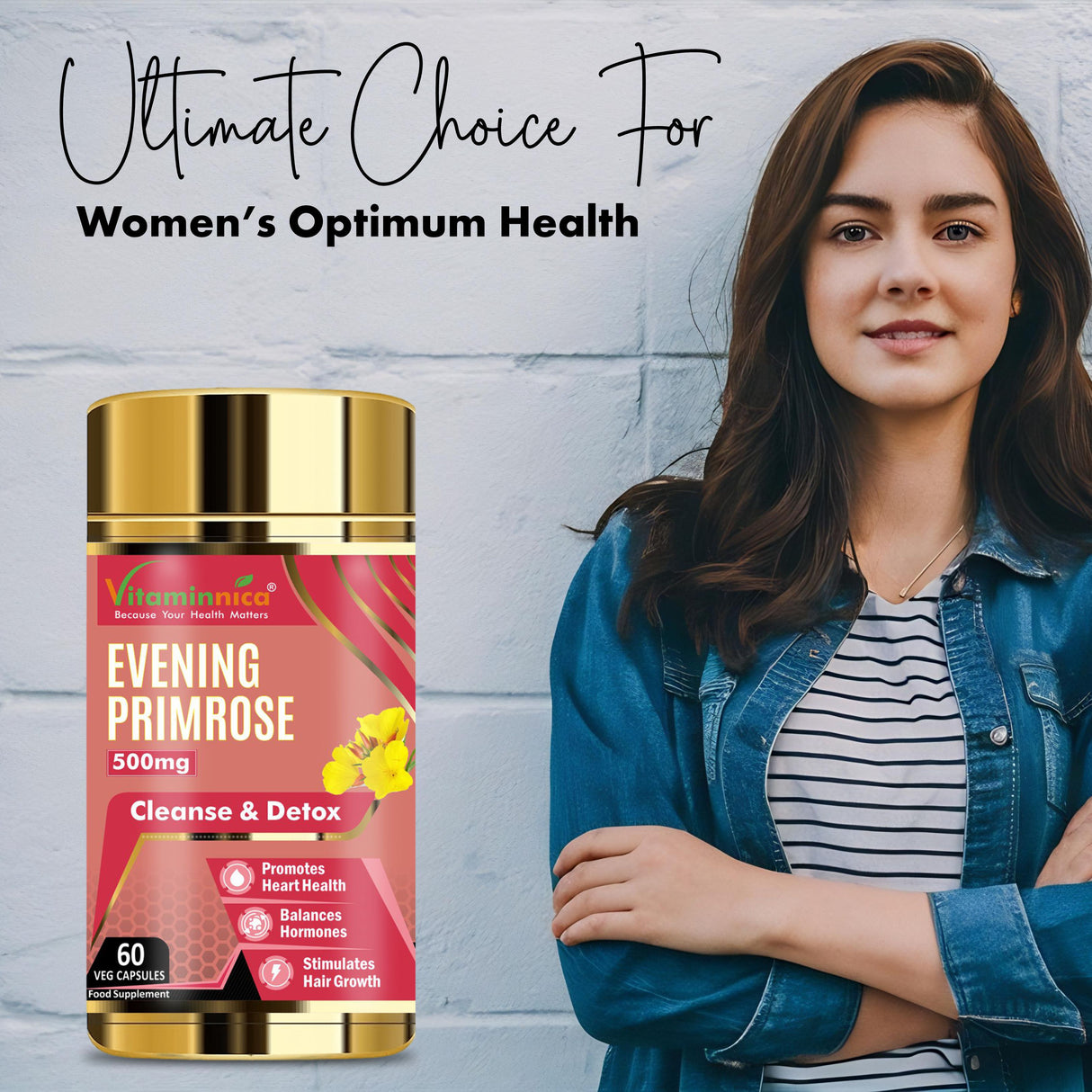 Vitaminnica Evening Primrose Oil 500mg - 60 Capsules