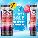 Vitaminnica Pre Booz Anti-Hangover Effervescent Tablets Orange Flavour – Buy 2 Get 1 Free | Hydration, Electrolytes, Vitamins & Liver Support | Before & After Alcohol Supplement